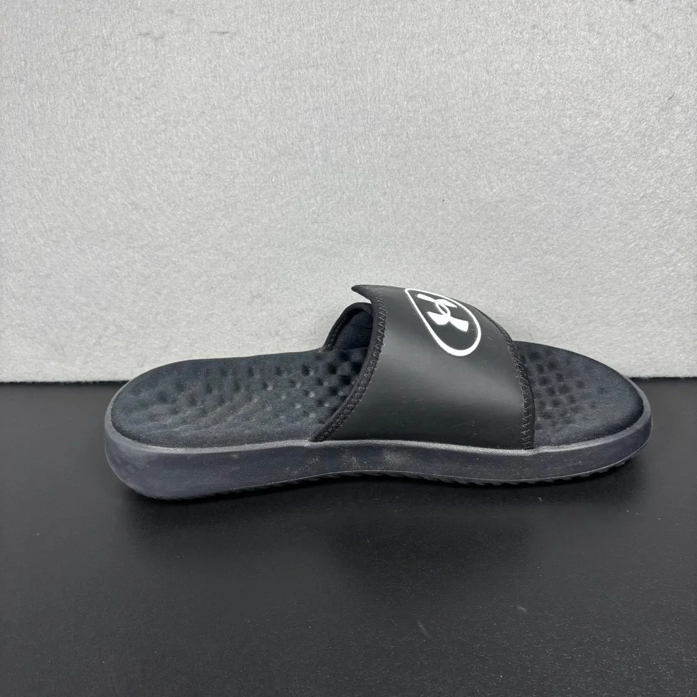 Under Armour Ignite Pro 8 Black Memory Foam Slides Mens Size 11 Slip On Shoes
